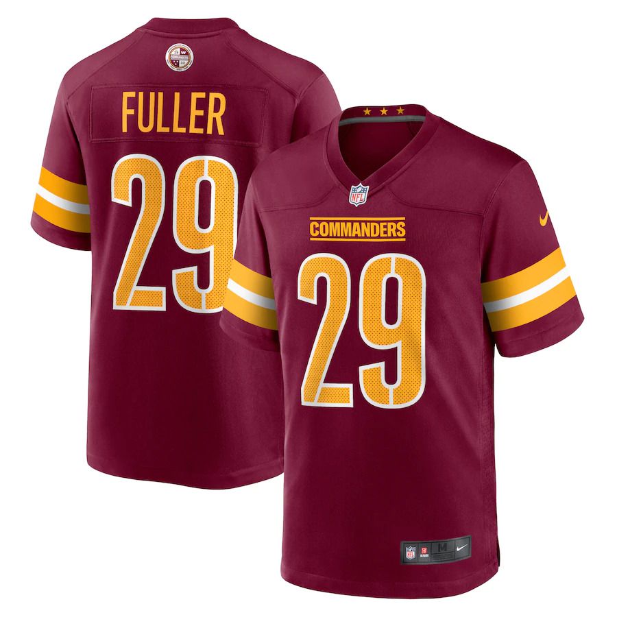 Men Washington Commanders 29 Kendall Fuller Nike Burgundy Game NFL Jersey